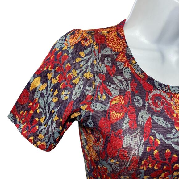 LuLaRoe NEW Women’s XXS Amelia Pleated Jacquard Pockets Fit & Flare Dress Pin-Up - Picture 11 of 16